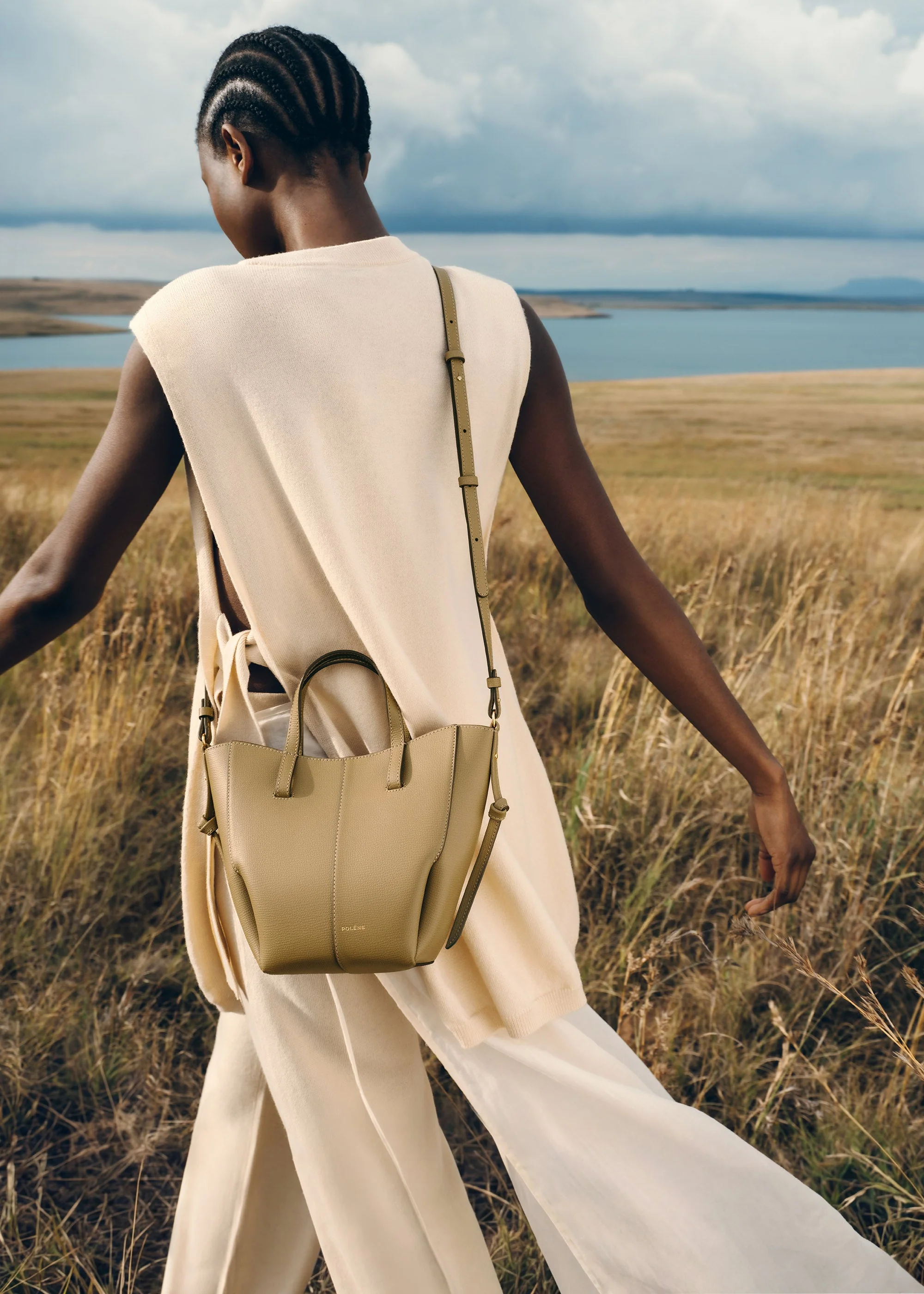 Cyme Tote Nano - Textured Smoky Olive - Image 3