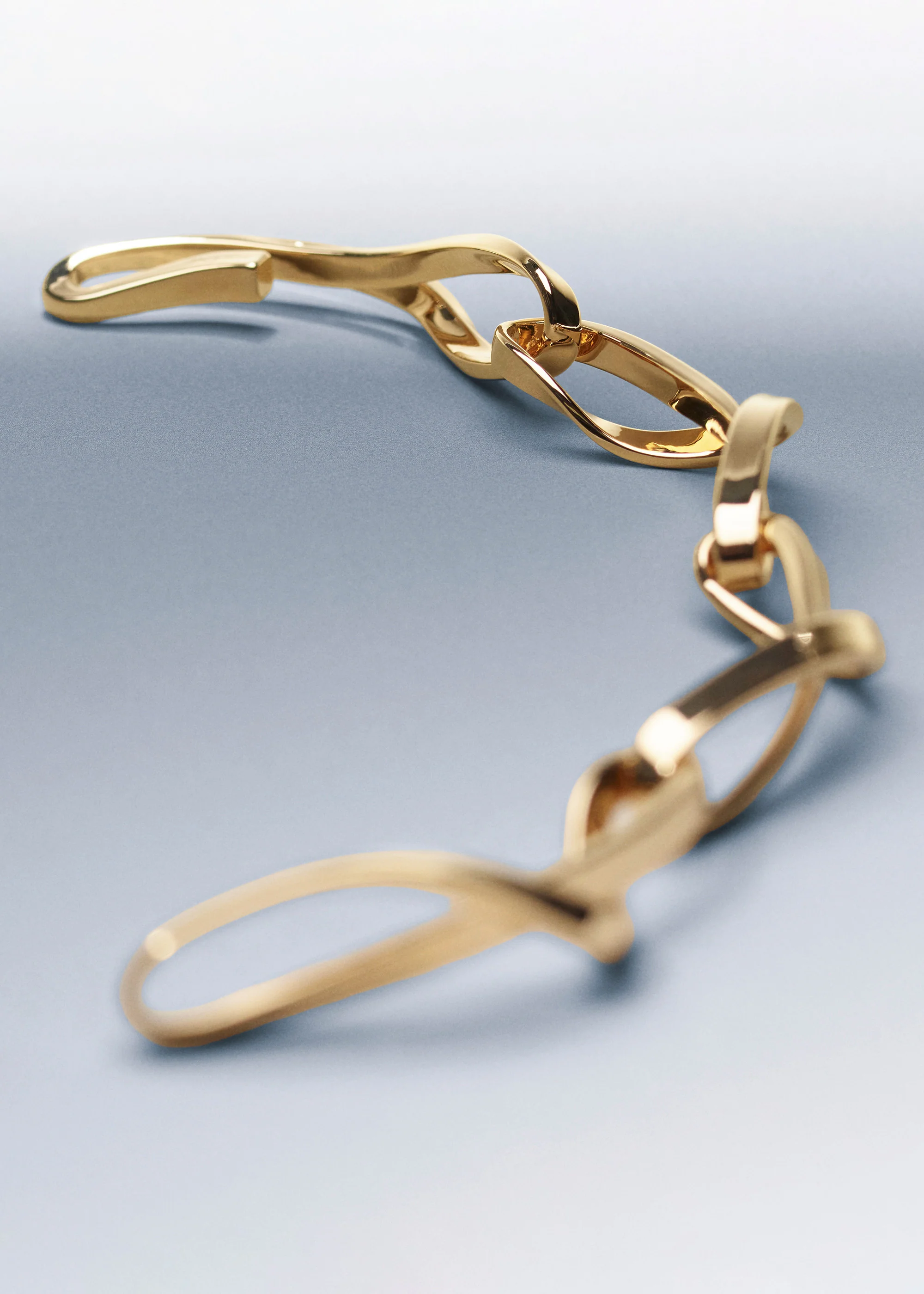 Éole Chain Bracelet - Gold in 24-carat gold gilding - Image 4