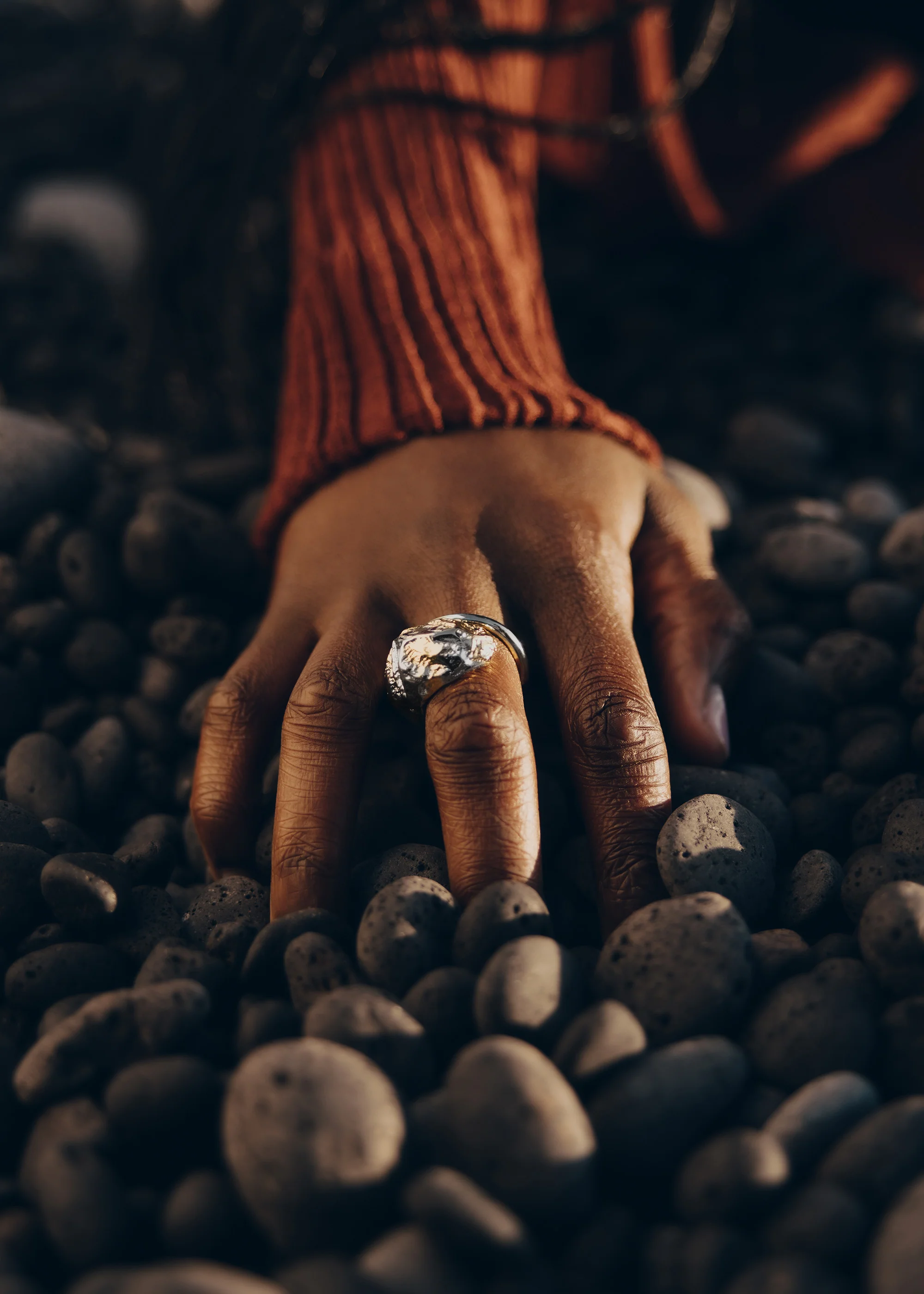 Eroz Ring - Duo palladium with 24 carat gold plating - Image 3